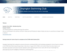 Tablet Screenshot of impingtonswimmingclub.org